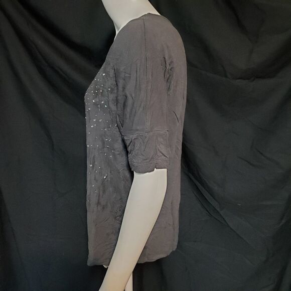 Express Gray & Black Short Sleeve Tee Shirt (XS) - Picture 3 of 5